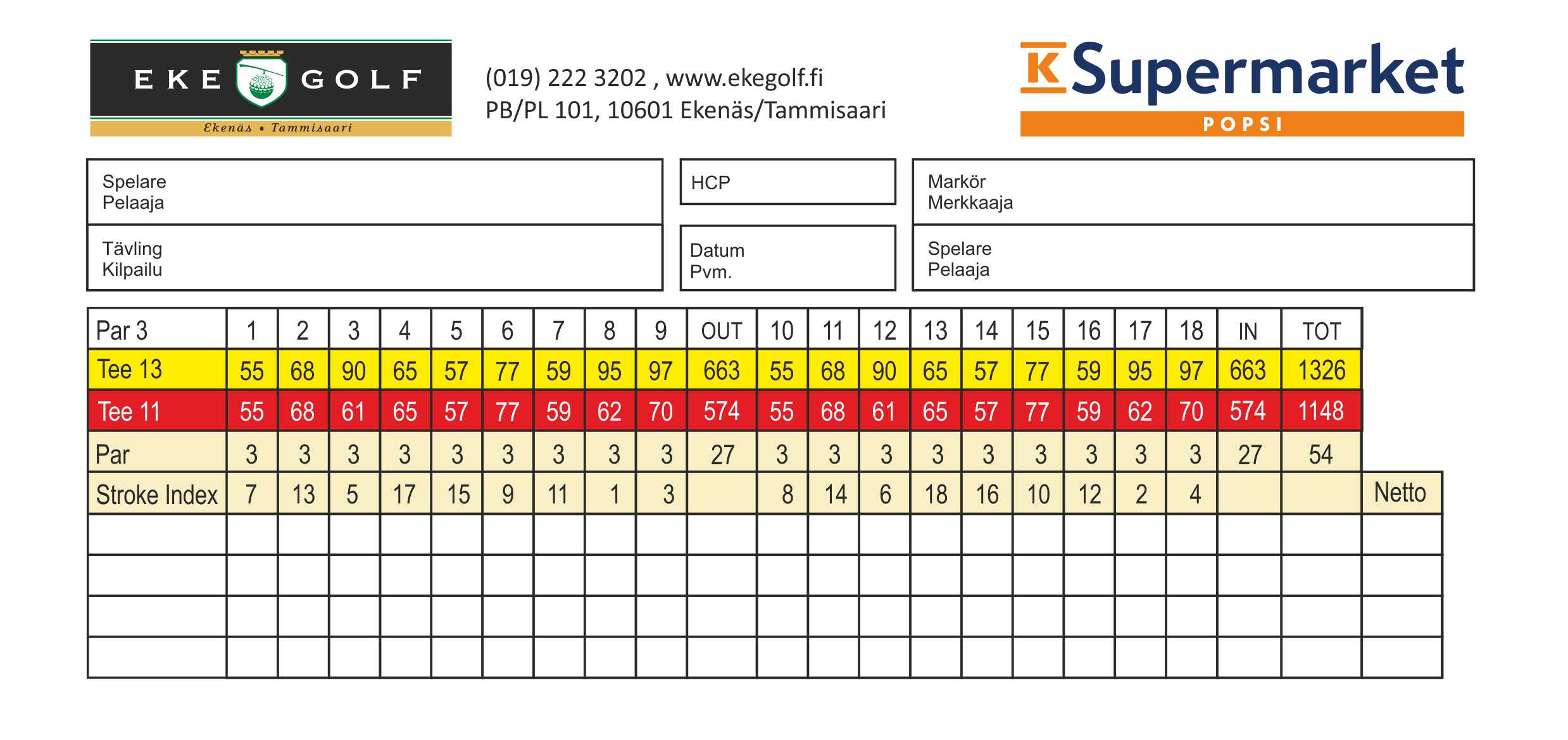 ScoreCardPar3 2