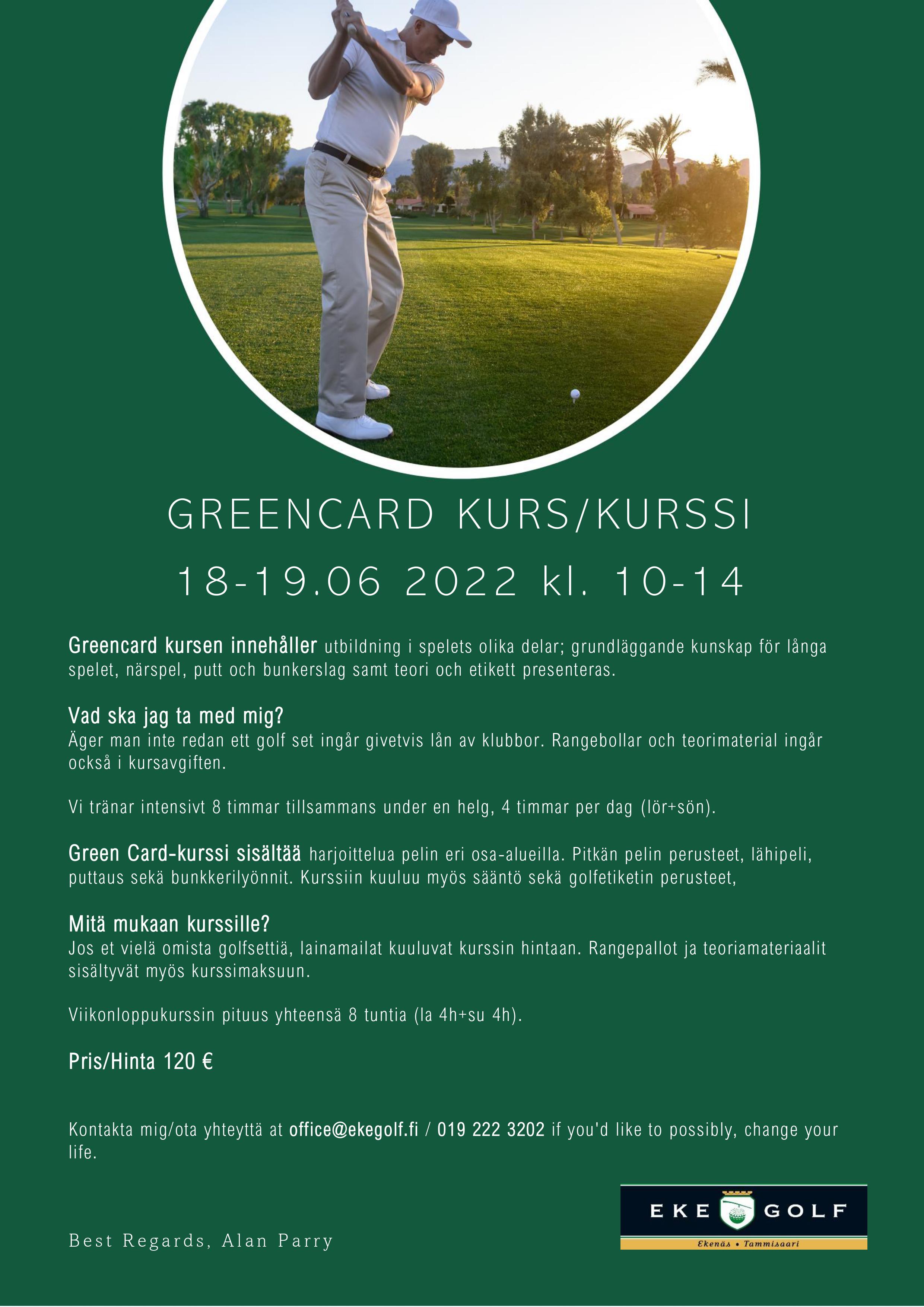 Greencard kurs